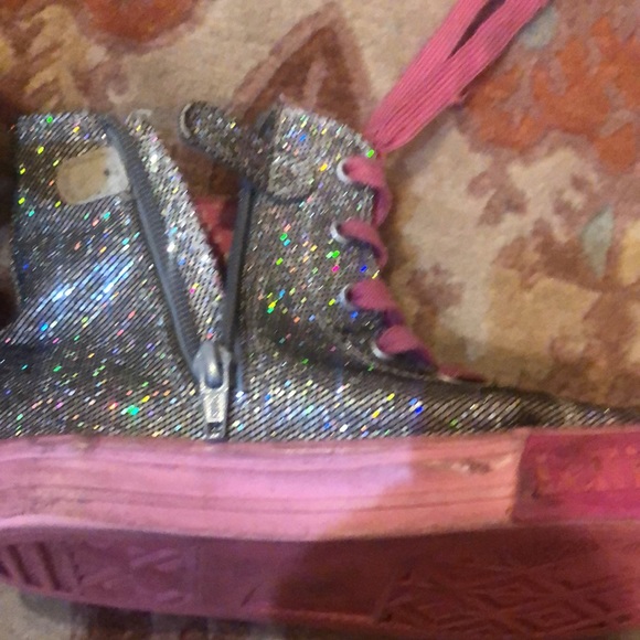 Lilli Kelly bejeweled rainbow high tops - Picture 3 of 9